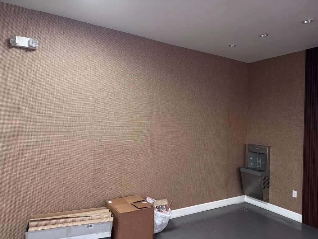 Modern wallpaper design Detroit living room